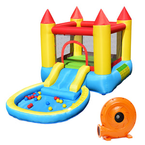 Children's inflatable slide bouncy house with 580w blower