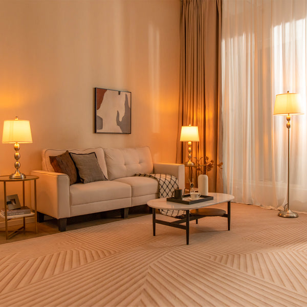 Set of 3 table and floor lamps