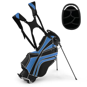 Golf trolley bag with 6 compartments for carrying - Blue