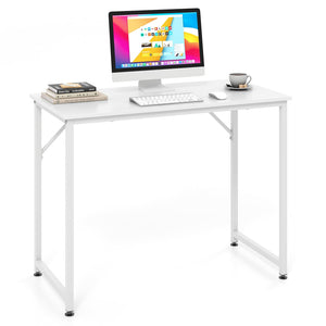 L-shaped computer desk and writing workstation for home and office - Black