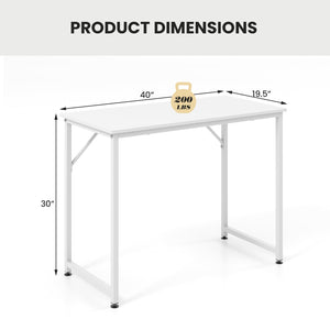 L-shaped computer desk and writing workstation for home and office - Black