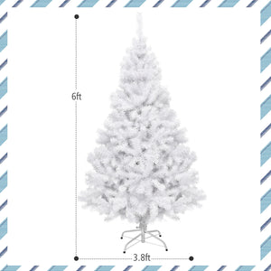 Sapin de Noël artificiel articulé de 6 pieds / 7 5 pieds / 9 pieds avec support en métal - 7 5 pieds