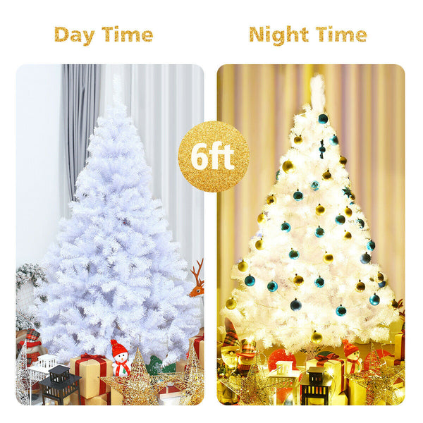Sapin de Noël artificiel articulé de 6 pieds / 7 5 pieds / 9 pieds avec support en métal - 7 5 pieds