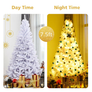 Sapin de Noël artificiel articulé de 6 pieds / 7 5 pieds / 9 pieds avec support en métal - 7 5 pieds