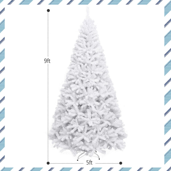 Sapin de Noël artificiel articulé de 6 pieds / 7 5 pieds / 9 pieds avec support en métal - 7 5 pieds