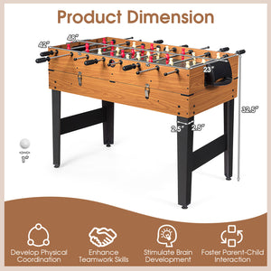 3-in-1 Combination Game Table: Soccer, Billiards, Slide Hockey