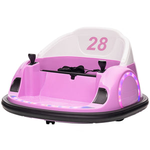 12V Bumper Car with Remote Control, Pink