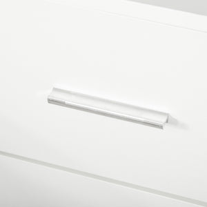 White bedside table with 2 drawers