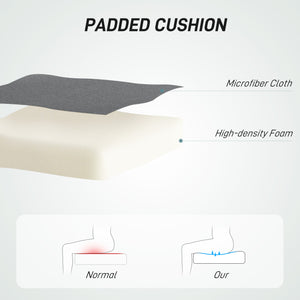 Office chair without armrests, dark grey