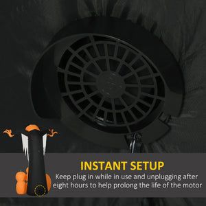 2.7m Halloween Inflatable Decoration, Pumpkin Ghost with Pumpkins, Inflatable Outdoor LED Display