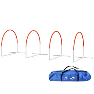 Obstacle course with carrying bag, orange