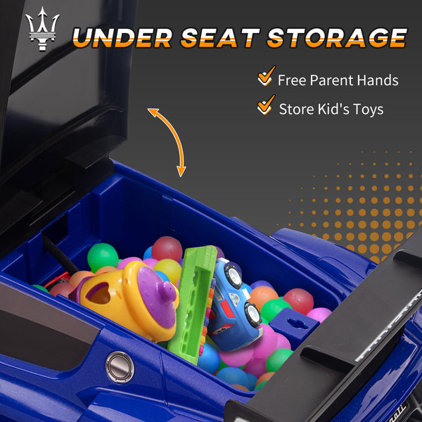 Maserati GT2 6V for toddler, blue