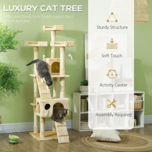 173cm Multi-Level Cat Tree, Beige