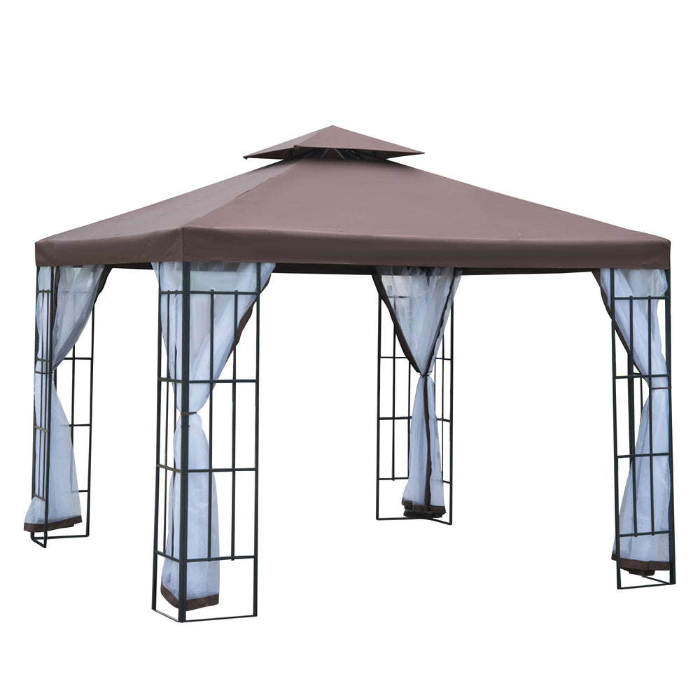 10 x 10 Gazebo with integrated mosquito net