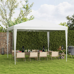 Portable 10 x 10 party tent, white