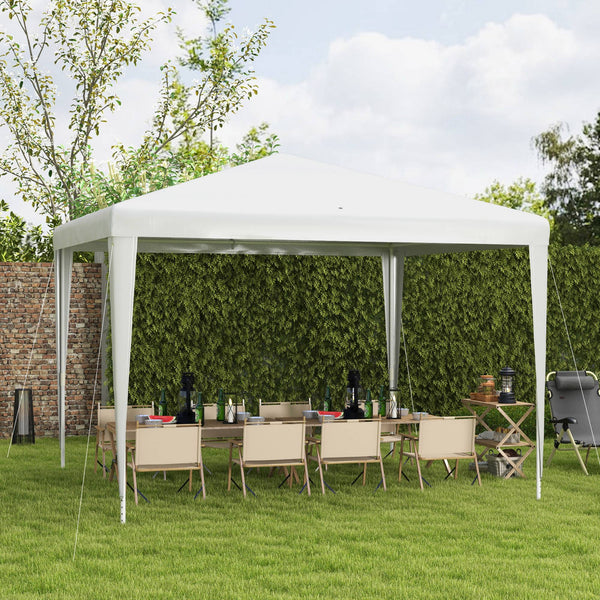 Portable 10 x 10 party tent, white