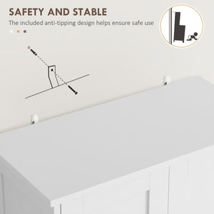 Kitchen storage unit, white