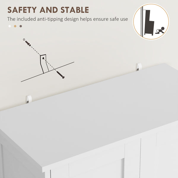 Kitchen storage unit, white