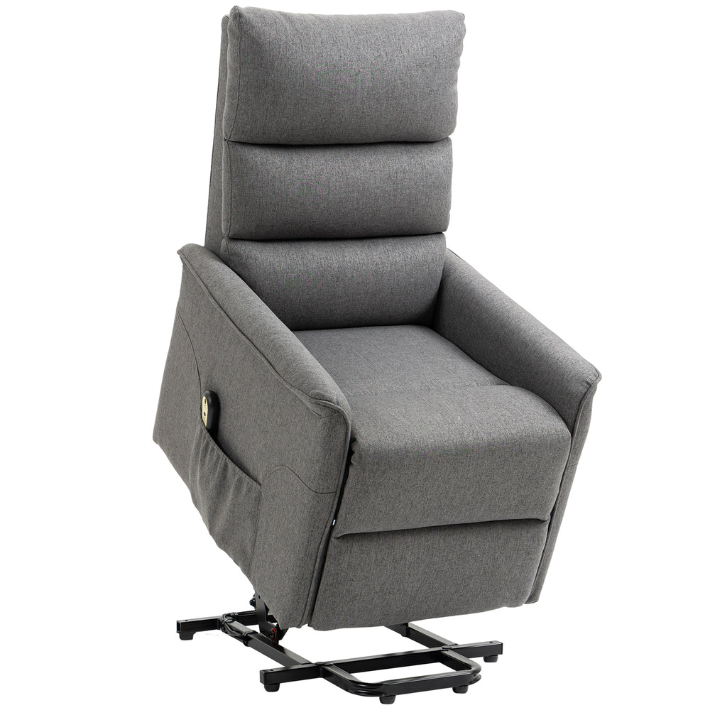 Electric Recliner Lift Chair for Seniors with Remote Control, Dark Grey