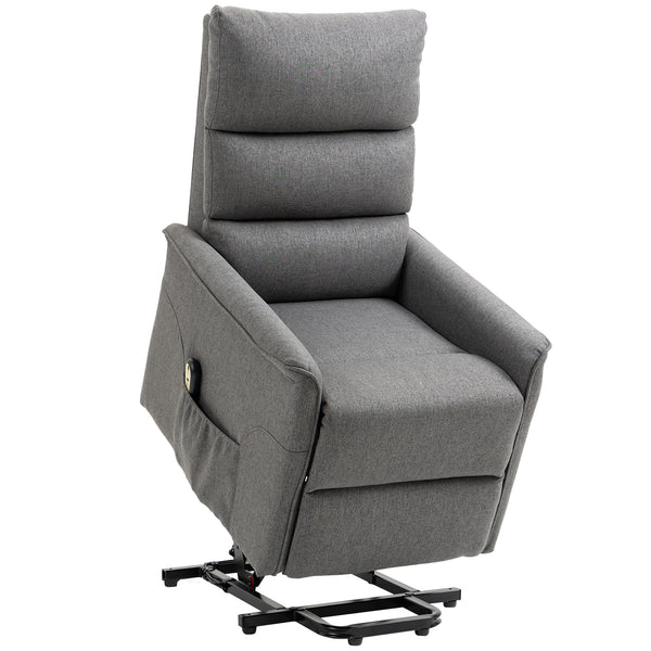 Electric Recliner Lift Chair for Seniors with Remote Control, Dark Grey