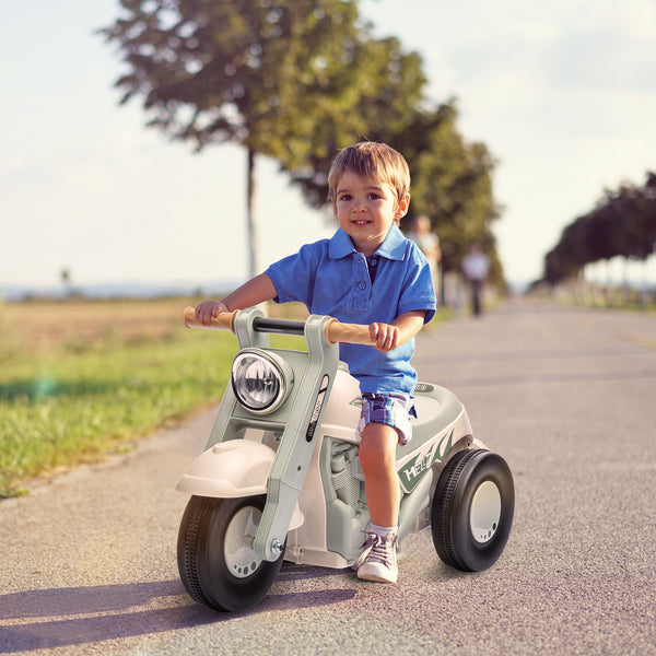 Push car with music and bubbles, cream white