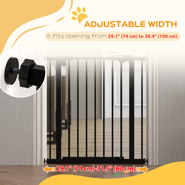 Pet barrier, black