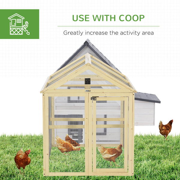 Expandable chicken coop with 2 doors and 3 perches for 1 to 3 chickens