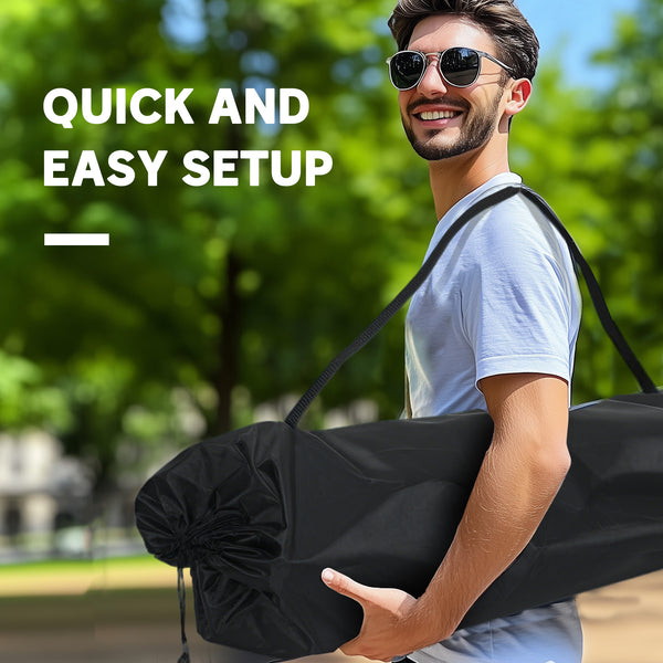 Portable Double Camping Chair with Cup Holders and Carry Bag, Supports up to 250 kg, Dark Green