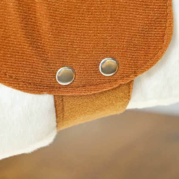 Plush horse with neighing and soft filling, brown