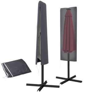 Parasol cover, dark grey