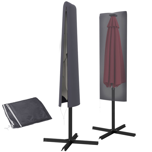 Parasol cover, dark grey