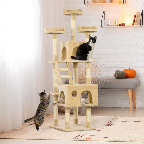 172cm Multi-Level Cat Tree, Beige