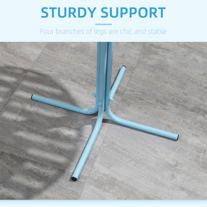 3-piece metal bistro set, sky blue
