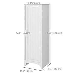 Storage unit with 4 shelves, white