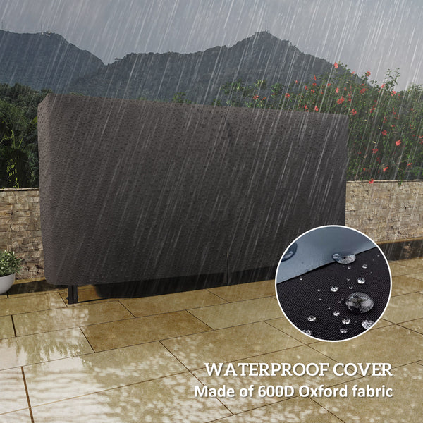 6ft Outdoor Log Rack with Cover