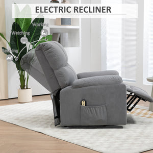 Microfiber Senior Lift Chair with Remote Control, Grey