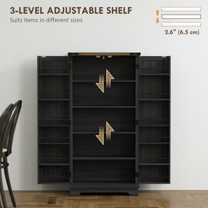 Pantry Storage Cabinet, Black