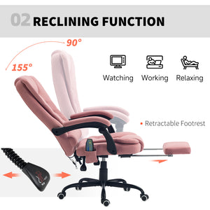 7-point vibrating massage chair, pink