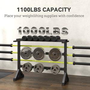 Versatile Gym Organizer with Multi-Function Rack