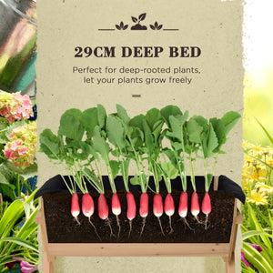 Raised planter with legs