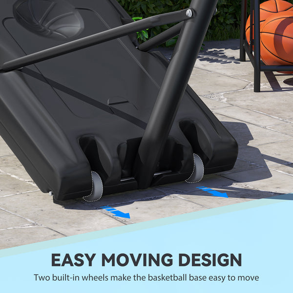 Soozier basketball hoop adjustable in height from 1.5 to 3 m