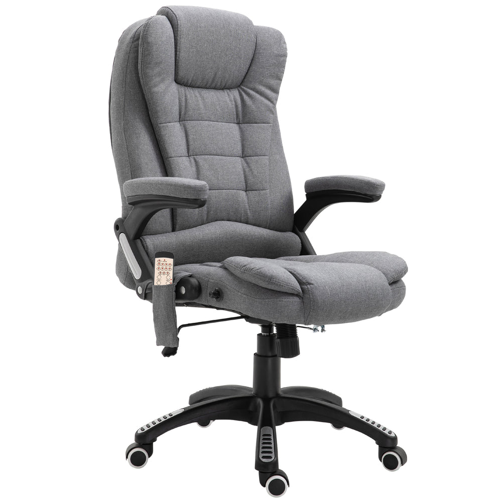 6-point vibrating massage office chair, grey