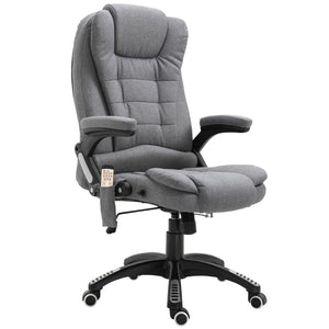 6-point vibrating massage office chair, grey