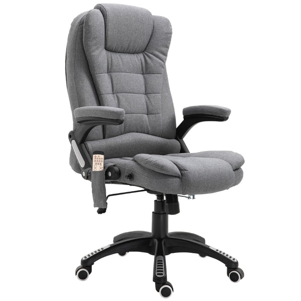 6-point vibrating massage office chair, grey