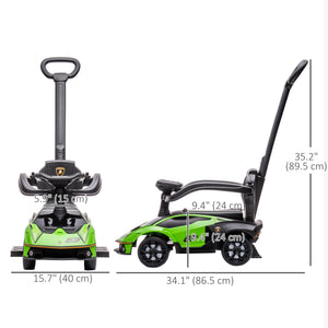 Essenza SCV12 3-in-1 Push-Along for Kids, Green