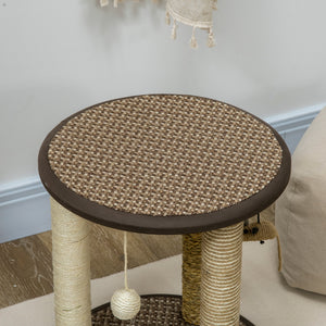 43cm scratching post with hanging toys