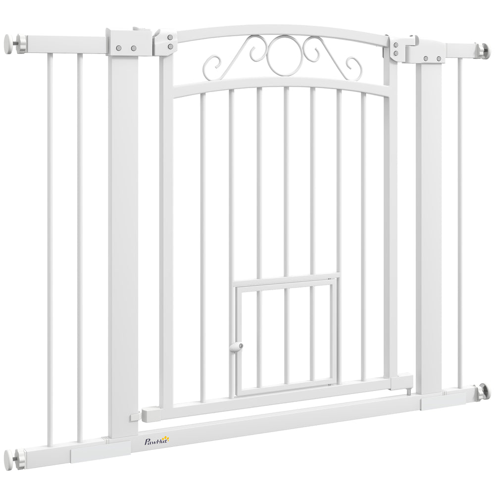 Dog gate with small door