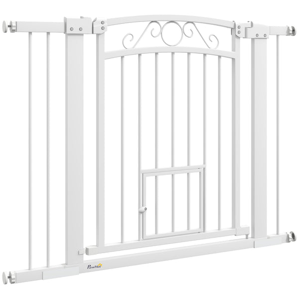 Dog gate with small door