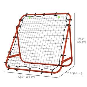 Adjustable rebound net, red