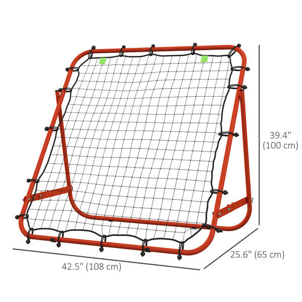 Adjustable rebound net, red